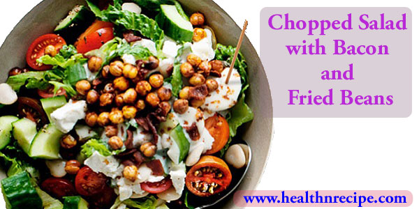 Chopped Salad with Bacon and beans