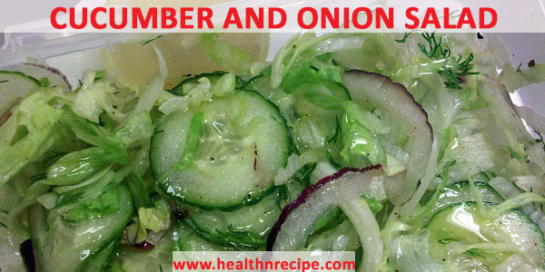Cucumber and Onion Salad Recipe
