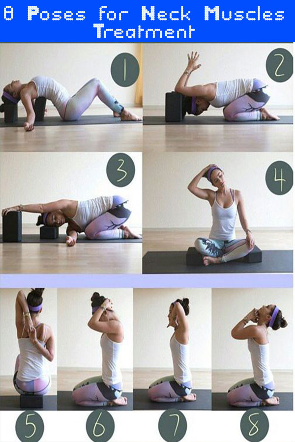 poses for neck muscles treatment